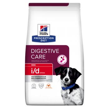 HILL'S Prescription Diet i/d Digestive Care Stress Mini, Pui, dietă veterinară câini, hrană uscată, sistem digestiv, 3kg