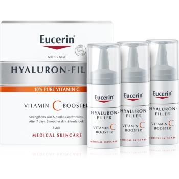 Eucerin Hyaluron-Filler Vitamin C Booster ser pentru diminuarea ridurilor cu vitamina C 3x8 ml