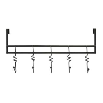 Cuier de ușă negru din metal 46 cm Jaxen – Premier Housewares