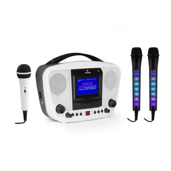 Auna Sistem karaoke KaraBanga + microfonova set Dazzl, bluetooth, ecran TFT