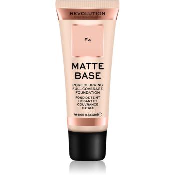 Makeup Revolution Matte Base acoperire make-up culoare F4 28 ml
