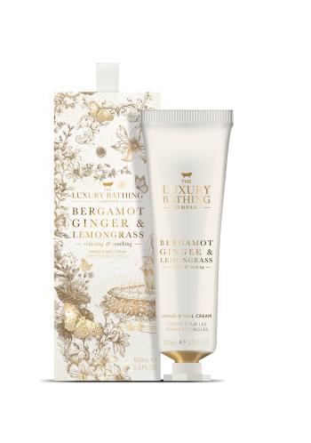 Grace Cole Cremă de corp Bergamotă, Ghimbir & Lemongrass (Hand & Nail Cream) 100 ml