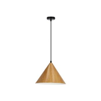 Lustră maro cu abajur din sticlă ø 25 cm Dunca – Candellux Lighting