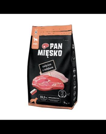 PAN MIĘSKO Hrana uscata pentru caini de talie mica, cu vitel si curcan 9kg