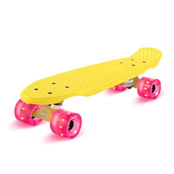 Fun pro Mini Cruiser Skateboard Skateboard Trickboard PP Board 100kg LED Wheels PU Hardness: 88A