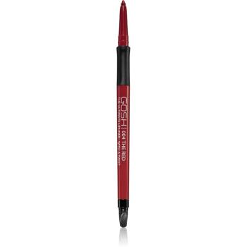 Gosh The Ultimate Lip Liner creion contur pentru buze, waterproof cu ascutitoare culoare 004 The Red 0.35 g