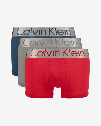 Calvin Klein Boxeri, 3 bucăți Albastru Roșu Gri