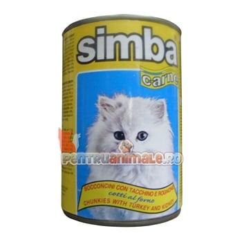 Simba Cat cu Curcan in Gelatina 415 g