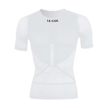 
                 LE COL Tricou de ciclism cu mânecă scurtă - PRO MESH - alb  
            