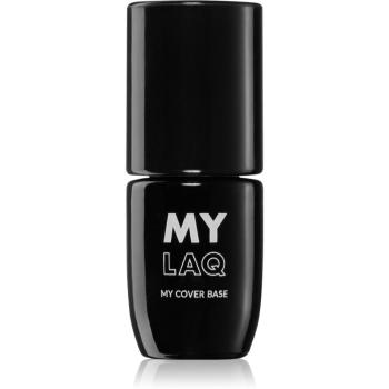 MYLAQ My Base Cover Base baza gel pentru unghii culoare Shining Pink 5 ml