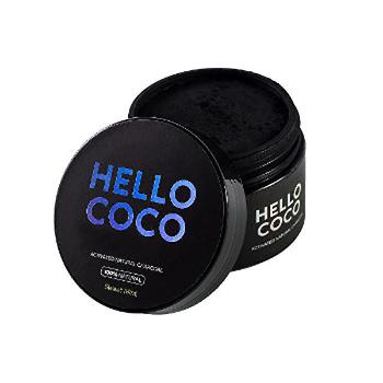Hello Coco Activated dinte cărbune albire dulce mentă (Activated Natura l Charcoal ) 30 g
