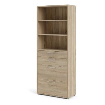 Bibliotecă modulară  cu aspect de lemn de stejar 89x222 cm Prima – Tvilum