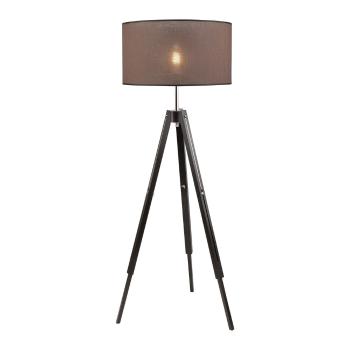 Lampadar negru cu abajur textil (înălțime 130 cm) Sofia – LAMKUR