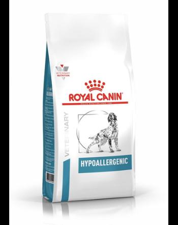 ROYAL CANIN Veterinary Dog Hypoallergenic 7 kg dieta veterinara caini adulti cu reactii alimentare adverse