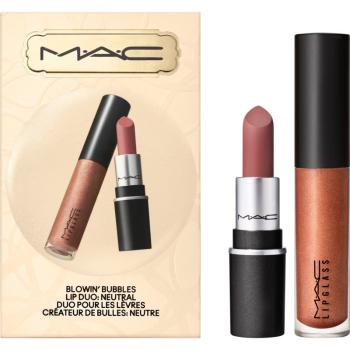 MAC Cosmetics Bubbles & Bows Blowin Bubbles Lip Duo set cadou de buze culoare Neutral