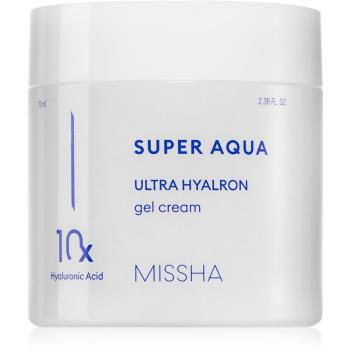 Missha Super Aqua 10 Hyaluronic Acid crema gel hidratanta cu textura usoara pentru piele sensibila si intoleranta 70 ml