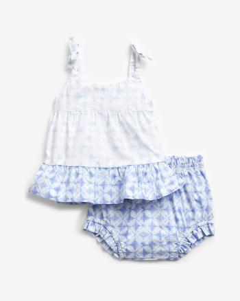 GAP Tiered Outfit Set pentru copii Albastru Alb