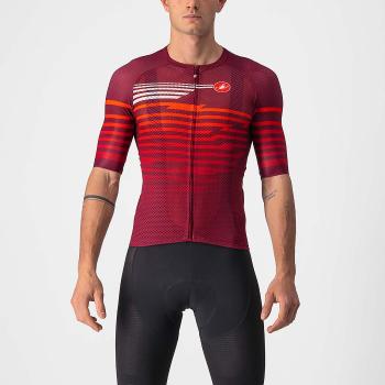 
                 CASTELLI Tricou de ciclism cu mânecă scurtă - CLIMBER&#039;S 3.0 - roșu/bordo 
            