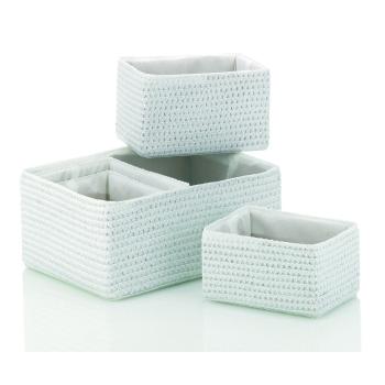 Organizator pentru baie Kela Basket, 20 x 14 x 11 cm, alb