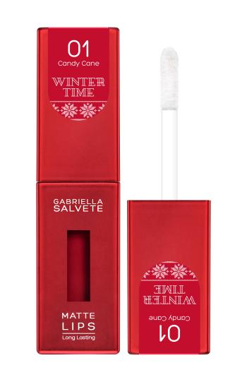 Gabriella Salvete Ruj lichid de lungă durată cu efect mat Winter Time (Matte Lips) 4,5 ml 01