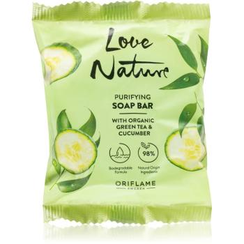 Oriflame Love Nature Green Tea & Cucumber săpun solid cu acid lactic 75 g