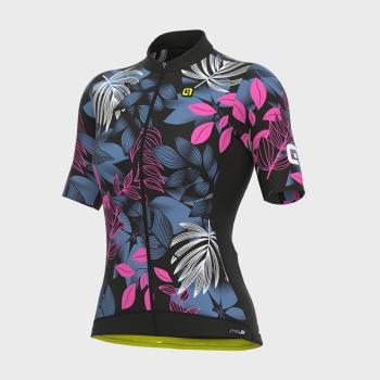 
                 ALÉ Tricou de ciclism cu mânecă scurtă - PR-S GARDEN LADY - roz/portocaliu/negru/albastru  
            