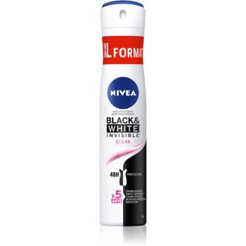 Nivea Black & White Invisible  Clear spray anti-perspirant 200 ml