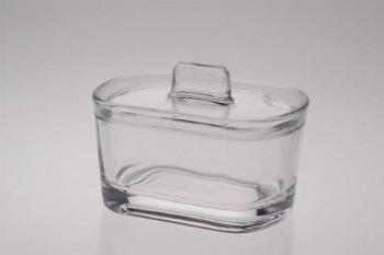 Bol din sticlă - transparent - Mărimea 12 x 9 x 9 cm