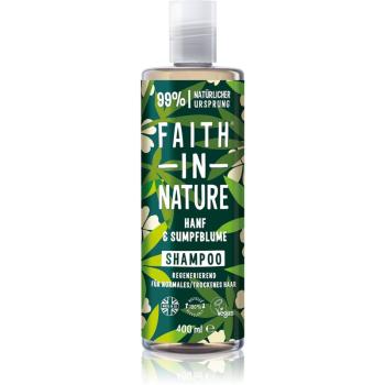 Faith In Nature Hemp & Meadowfoam șampon regenerator pentru par normal spre uscat 400 ml