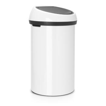 Coș de gunoi alb cu senzori de atingere din oțel 60 l Touch Bin – Brabantia