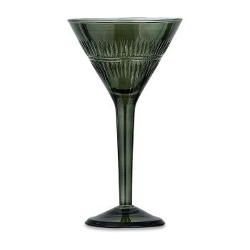 Set 4 pahare de cocktail din sticlă reciclată Nkuku Mila, verde