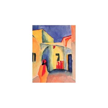 Reproducere tablou August Macke - A Glance Down an Alley, 60 x 45 cm