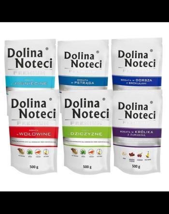 DOLINA NOTECI Premium MixHrana umeda caine adult, mix sortimente fara pasare 30x500g