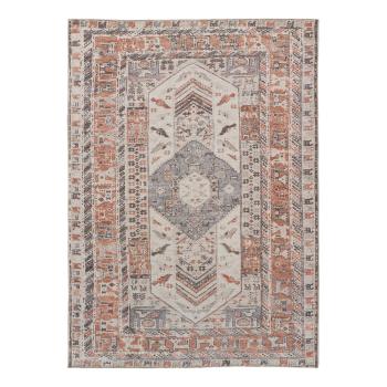 Covor portocaliu/crem din amestec de bumbac 120x170 cm Mandala Terra – Universal