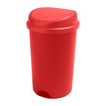Coș de gunoi cu capac Addis, înălțime 64,5 cm, roșu