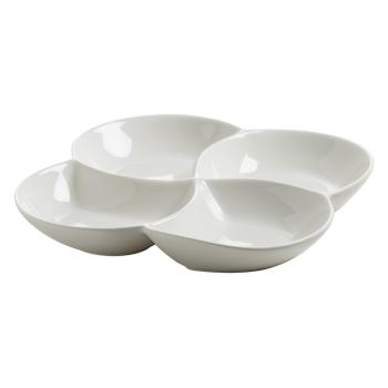 Bol 4în1 din porțelan Maxwell & Williams Basic, 22,5 x 22,5 cm, alb