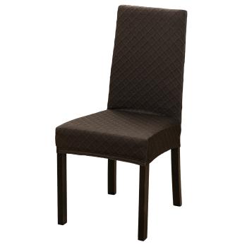 Husa pentru scaune, univer., model pepit - maro - Mărimea uni