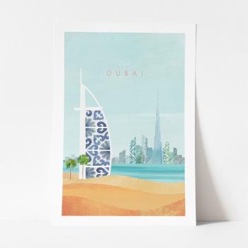 Poster Travelposter Dubai, A2