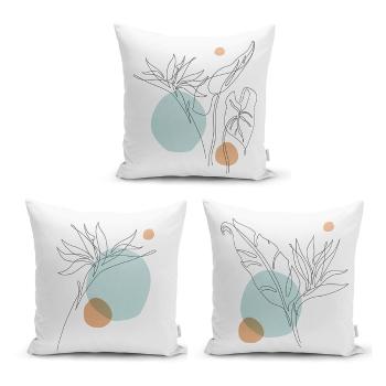 Set 3 fețe de pernă Minimalist Cushion Covers Drawing Modern, 45 x 45 cm