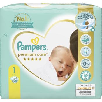 Pampers Premium Care Newborn Size 1 scutece de unică folosință 2-5 kg 26 buc