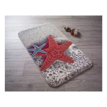 Covoraş de baie Confetti Bathmats Starfish, 80 x 140 cm, roşu