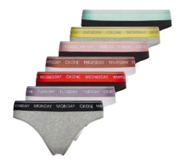 Calvin Klein 7 PACK - chiloți pentru femei Bikini CK One QF5938E-1VD XL