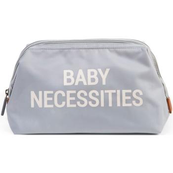 Childhome Baby Necessities Toiletry Bag geantă pentru cosmetice Grey Off White 1 buc
