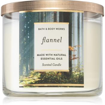 Bath & Body Works Flannel lumânare parfumată cu uleiuri esentiale 411 g