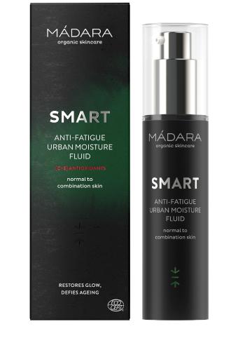 MÁDARA Fluid hidratant anti-îmbătrânire pentru ten obositSmart (Anti-fatigue Urban Moisture Fluid) 50 ml