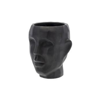 Ghiveci Villa Collection Calbe, înălțime 22,5 cm, negru