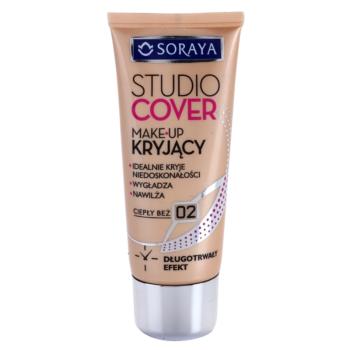 Soraya Studio Cover acoperire make-up cu vitamina E culoare 02 Warm Beige  30 ml