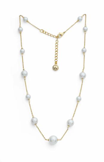 Oliver Weber Colier fermecător placat cu aur cu perle Oceanides Silky Pearls 12308G