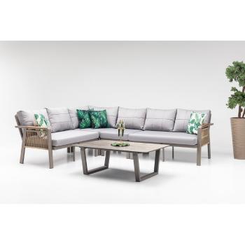 Set mobilier de grădină gri pentru cinci persoane Arte – Floriane Garden