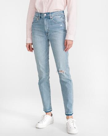 GAP Distressed Cigarette Jeans Albastru